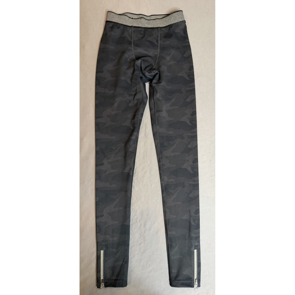 Vuori Limitless Camo Workout Training Compression Leggings Mens Small Zip Ankle